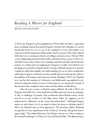 A Mirror for England: British Movies from Austerity to Affluence