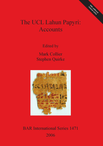The UCL Lahun Papyri: Accounts