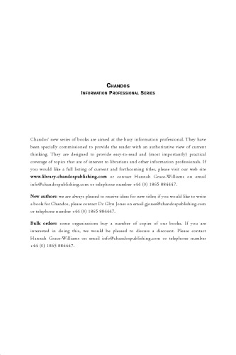Setting Up a New Library and Information Service