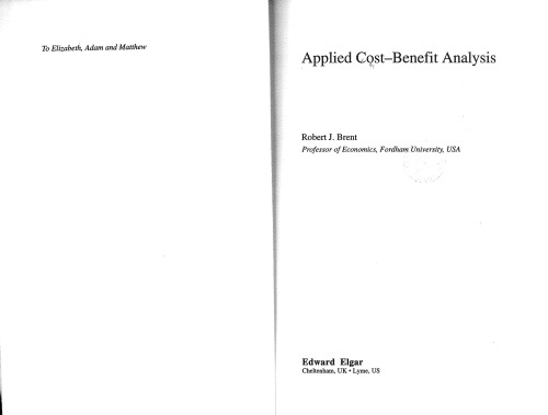 Applied Cost-Benefit Analysis, 2nd Edition