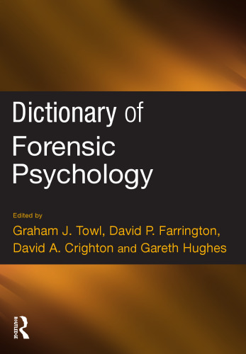 Dictionary of Forensic Psychology