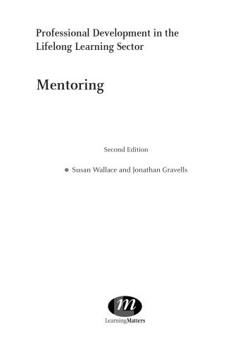 Mentoring in the Lifelong Learning Sector