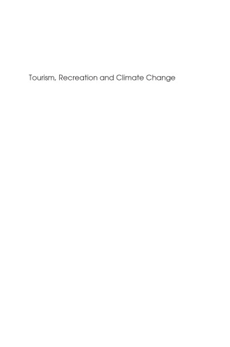 Tourism, Recreation and Climate Change