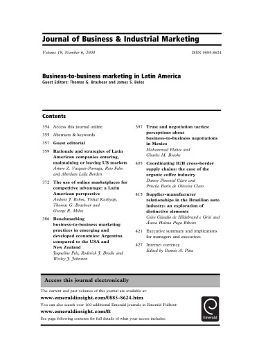 Business - to-business marketing in Latin America
