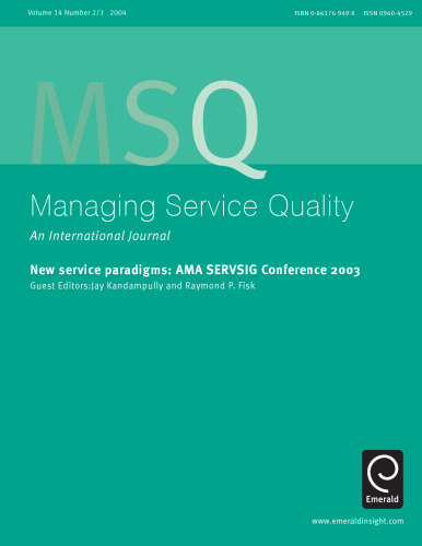 New Service Paradigms: AMA SERVSIG Conference 2003