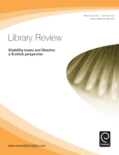 Disability Issues And Libraries : A Scottish Perspective