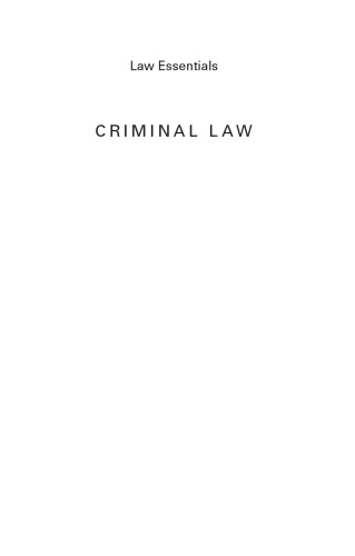 Criminal Law Essentials