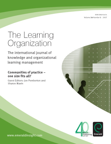 Communities of Practice - one size fits all?