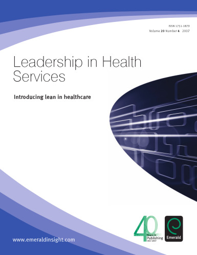 Introducing Lean in Healthcare