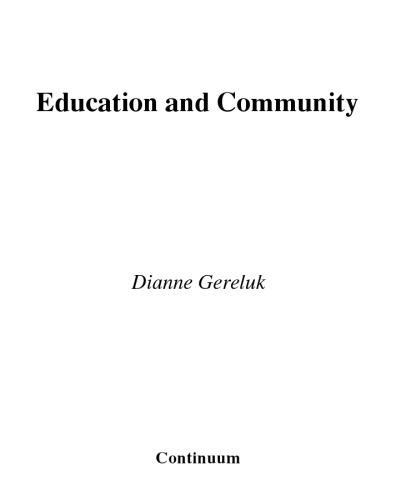 Education and Community