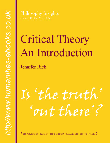An Introduction to Critical Theory