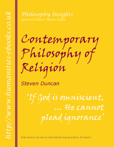 Contemporary Philosophy of Religion