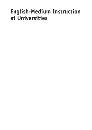 English-Medium Instruction at Universities: Global Challenges