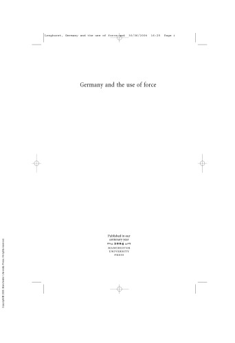 Germany and the Use of Force