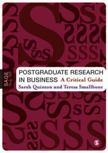 Postgraduate research in business : a critical guide