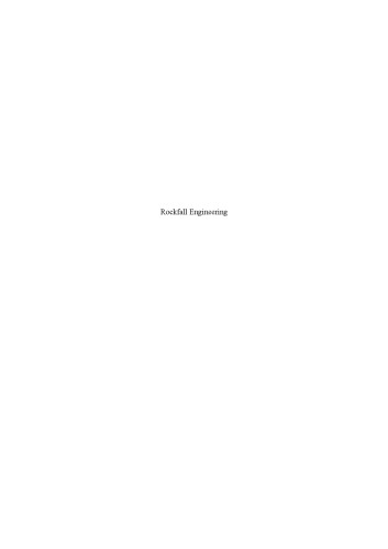 Rockfall Engineering