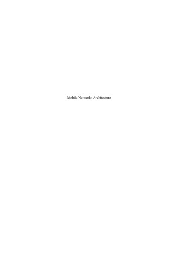 Mobile Networks Architecture