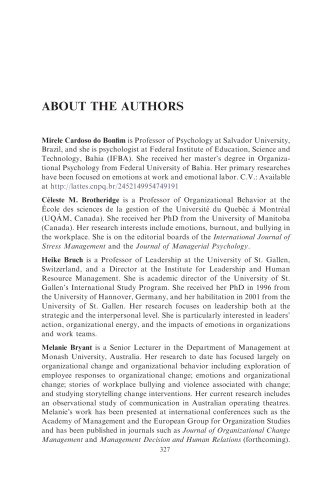 Emotions in Groups, Organizations and Cultures ()
