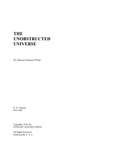 The unobstructed universe