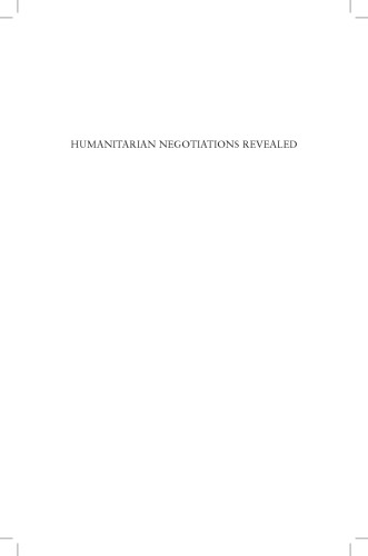 Humanitarian Negotiations Revealed: The MSF Experience