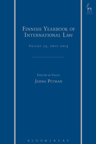 Finnish Yearbook of International Law Volume 23, 2012–2013