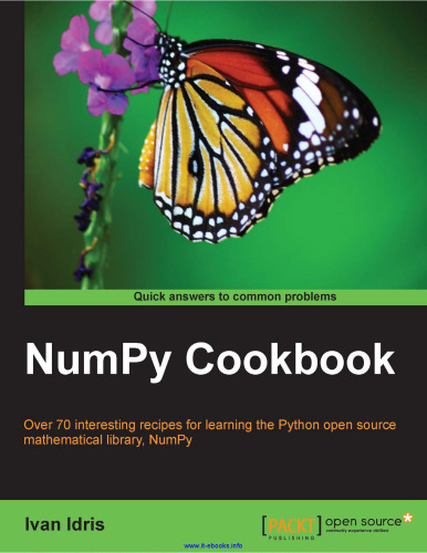 NumPy Cookbook