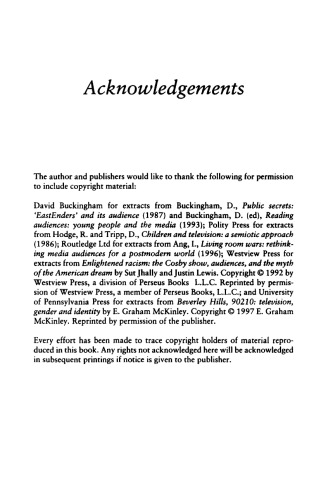 Watching Television Audiences: Cultural Theories and Methods