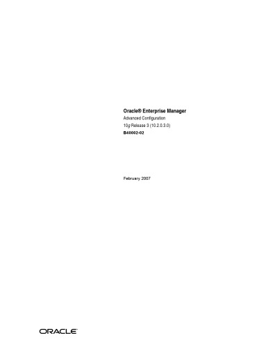 Oracle Enterprise Manager Cloud Control 12c : Managing Data Center Chaos