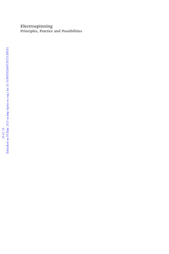 Electrospinning : principles, practice and possibilities