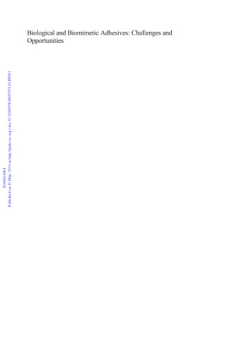 Biological and biomimetic adhesives