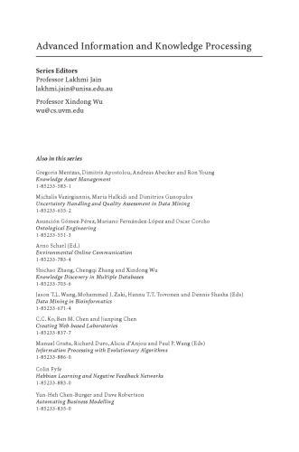 Advanced Methods for Knowledge Discovery from Complex Data