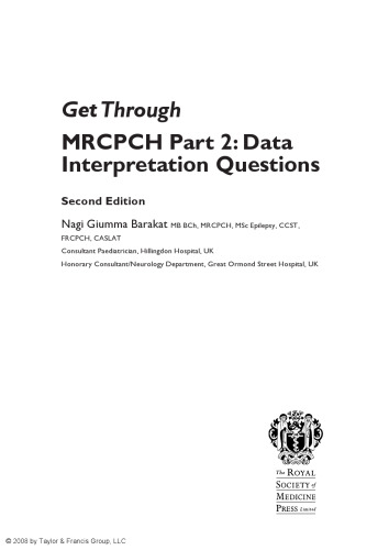 Get Through MRCPCH Part 2: Data Interpretation Questions, second edition