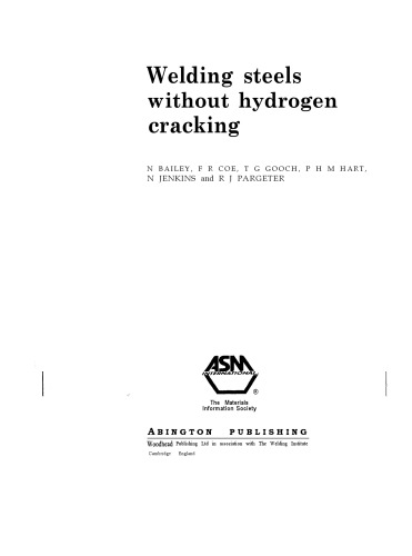 welding steels without hydrogen cracking