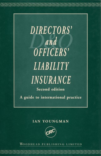 Directors’ and Officers’ liability insurance