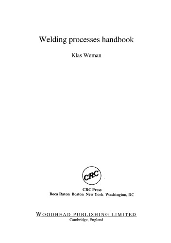Welding Processes Handbook