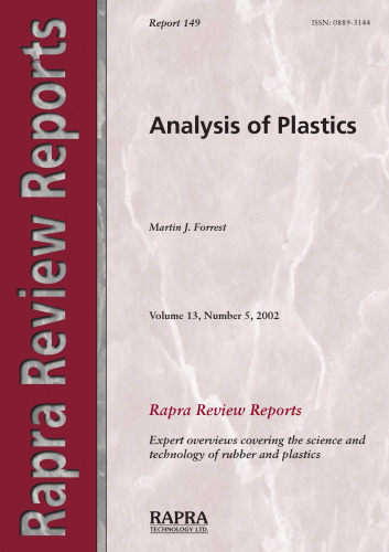 Analysis of Plastics, Vol. 13 (2002)(en)(160s)