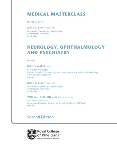 Neurology, ophthalmology and psychiatry