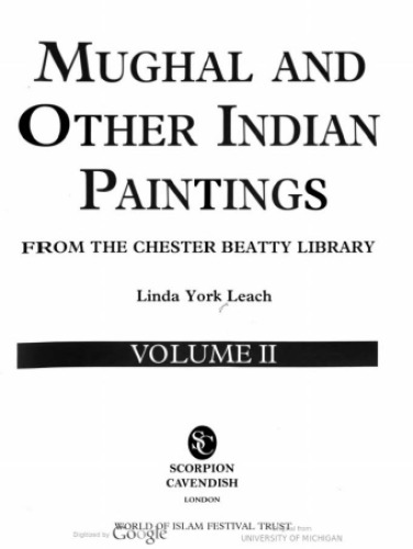 Mughal and other Indian paintings from the Chester Beatty Library. Volume