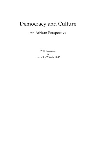 Democracy and Culture: An African Perspective