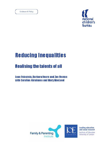 Reducing Inequalities : Realising the Talents of All