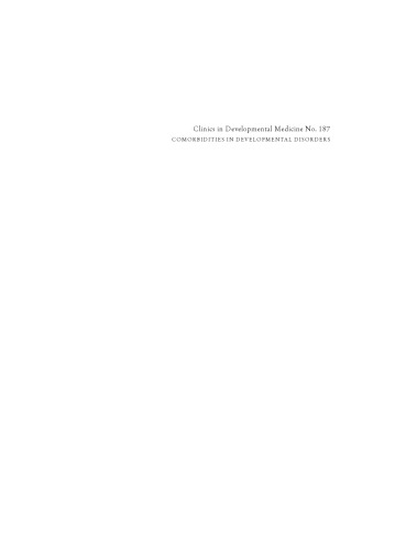 Comorbidities in Developmental Disorders