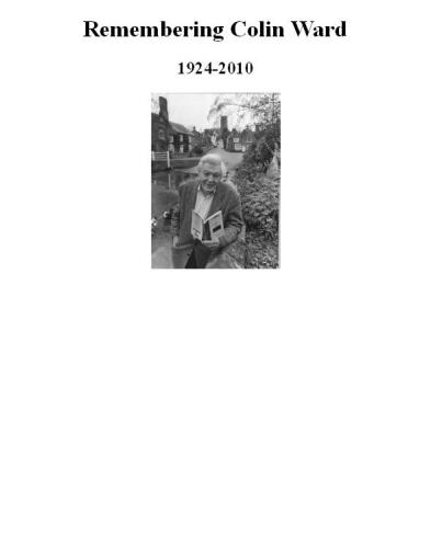 Remembering Colin Ward: 1924–2010