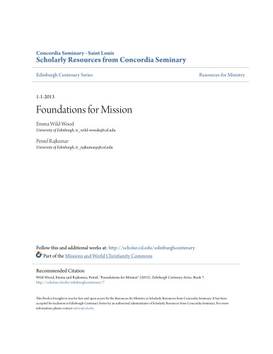 Foundations for Mission: 13