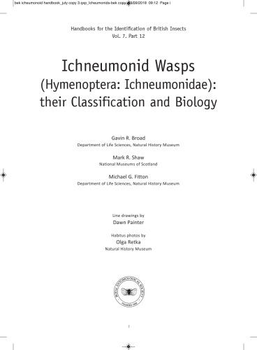 Ichneumonid Wasps (Hymenoptera Ichneumonidae): their Classification and Biology