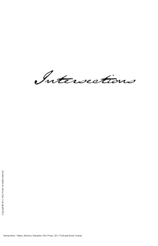 Intersections : History, Memory, Discipline