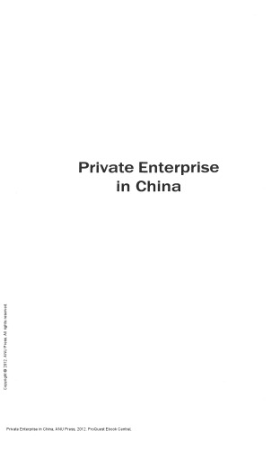 Private Enterprise in China