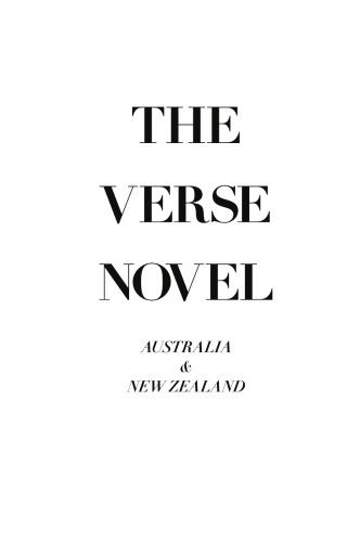 The Verse Novel: Australia & New Zealand