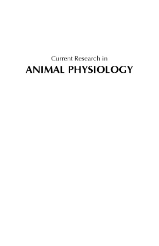 Current research in animal physiology