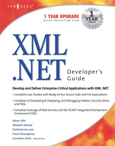 XML .NET Developer's Guide