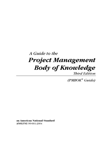 Government extension to the PMBOK guide